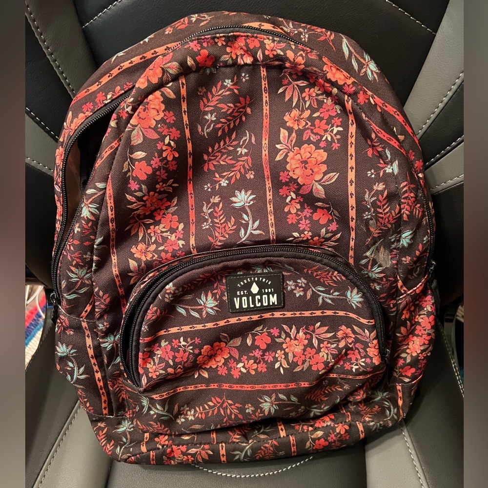 Volcom Flower Print Backpack